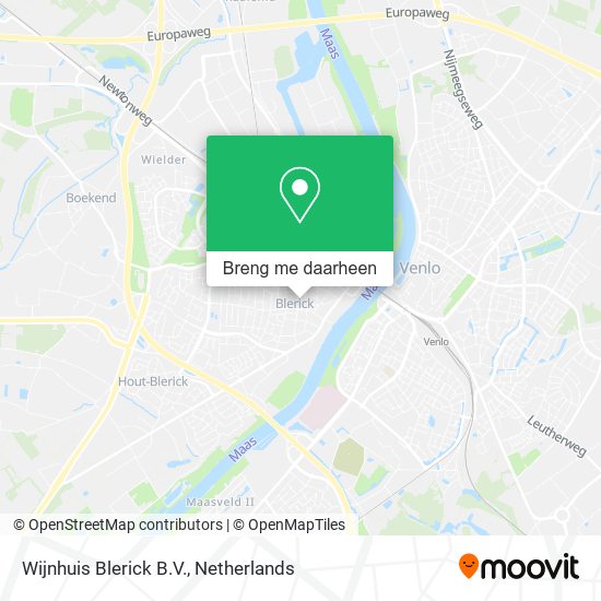 Wijnhuis Blerick B.V. kaart