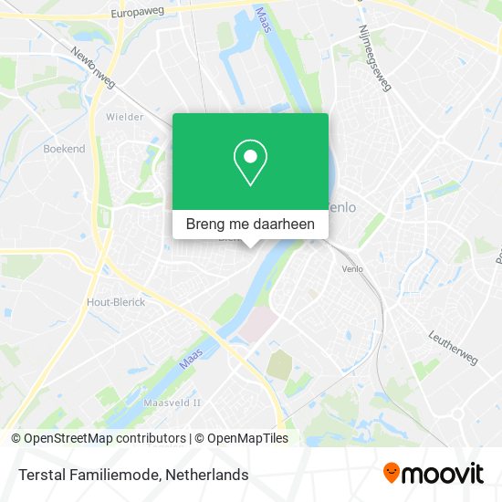 Terstal Familiemode kaart