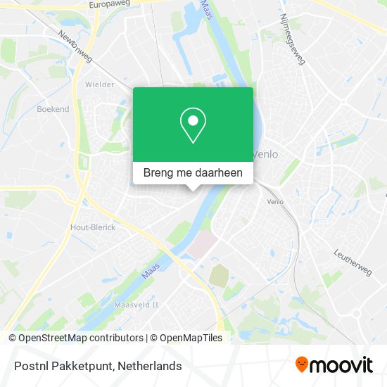 Postnl Pakketpunt kaart