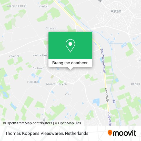 Thomas Koppens Vleeswaren kaart