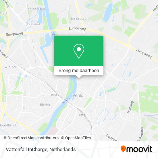 Vattenfall InCharge kaart