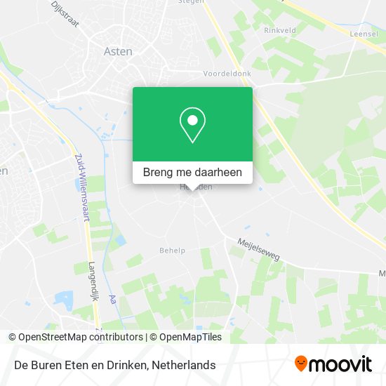 De Buren Eten en Drinken kaart
