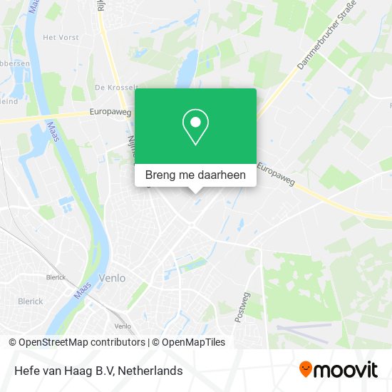 Hefe van Haag B.V kaart