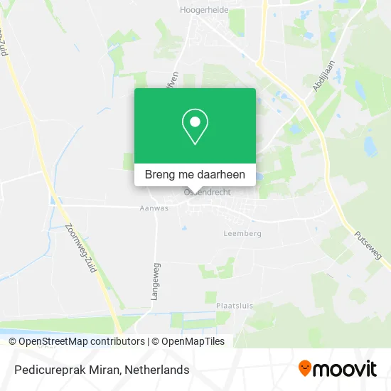 Pedicureprak Miran kaart