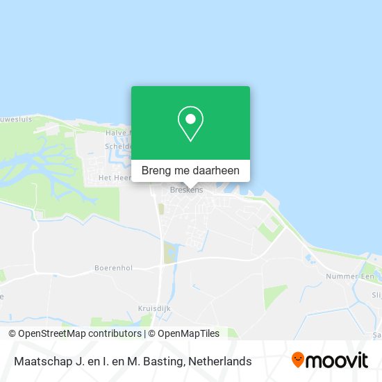 Maatschap J. en I. en M. Basting kaart