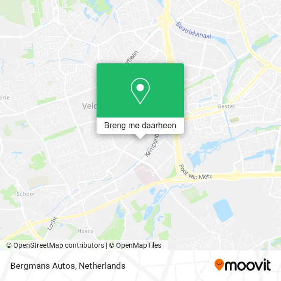 Bergmans Autos kaart