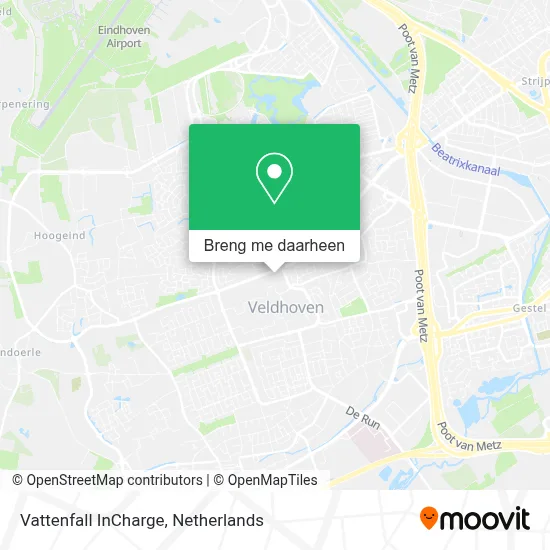 Vattenfall InCharge kaart