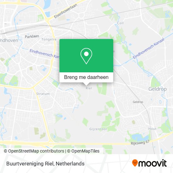 Buurtvereniging Riel kaart