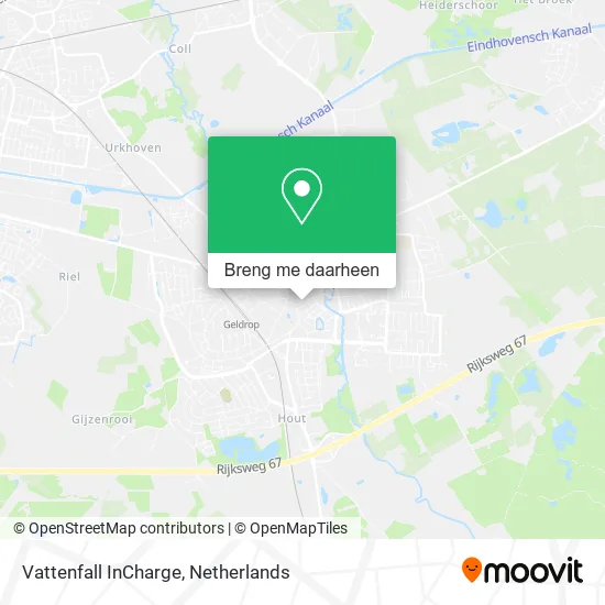 Vattenfall InCharge kaart