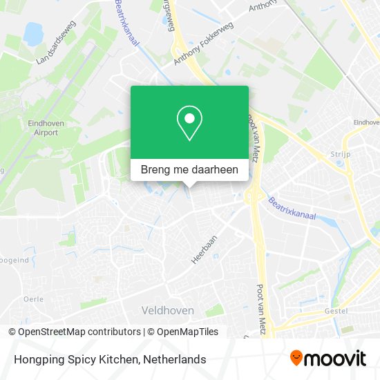 Hongping Spicy Kitchen kaart