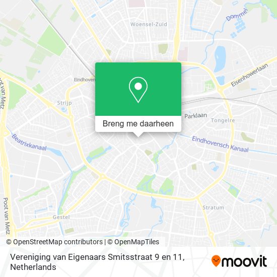 Vereniging van Eigenaars Smitsstraat 9 en 11 kaart