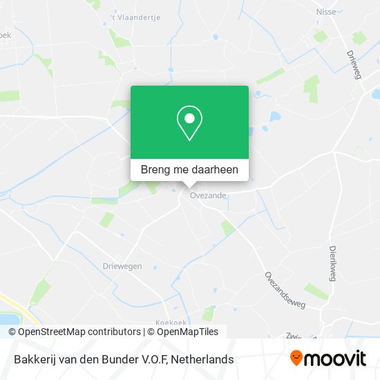 Bakkerij van den Bunder V.O.F kaart