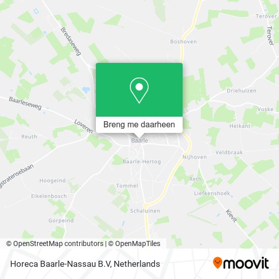 Horeca Baarle-Nassau B.V kaart