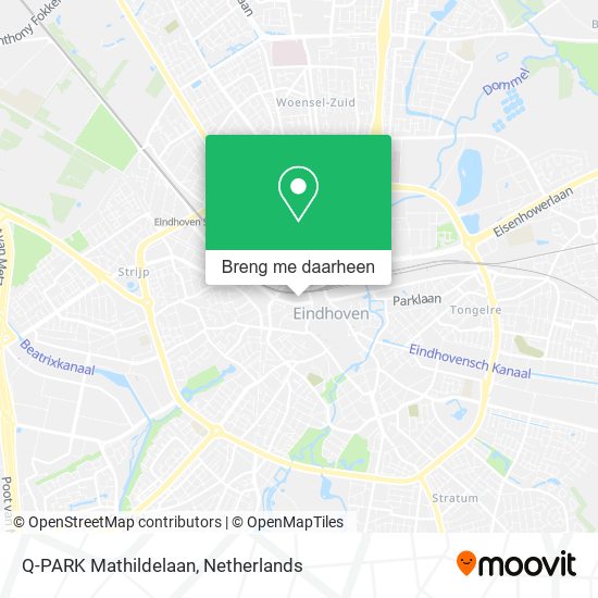 Q-PARK Mathildelaan kaart
