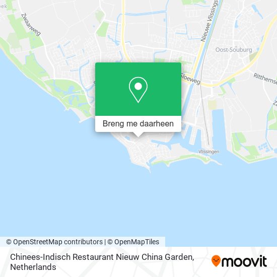 Chinees-Indisch Restaurant Nieuw China Garden kaart