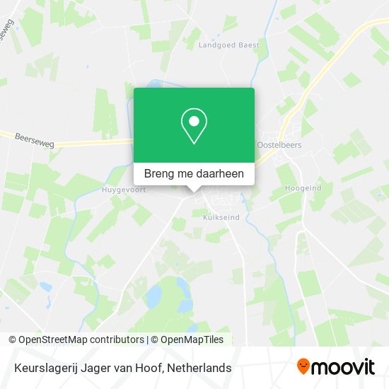 Keurslagerij Jager van Hoof kaart