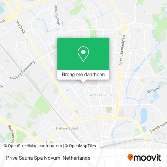 Prive Sauna Spa Novum kaart