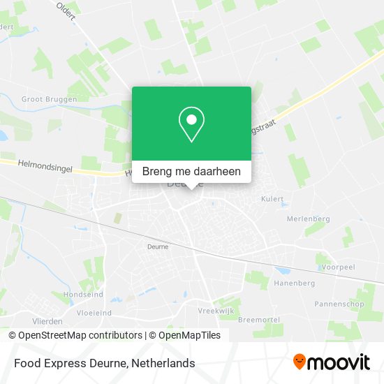 Food Express Deurne kaart