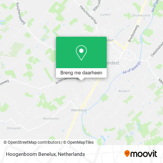 Hoogenboom Benelux kaart