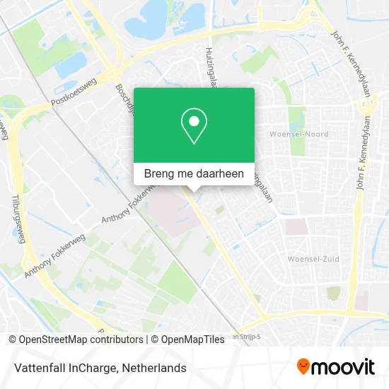 Vattenfall InCharge kaart