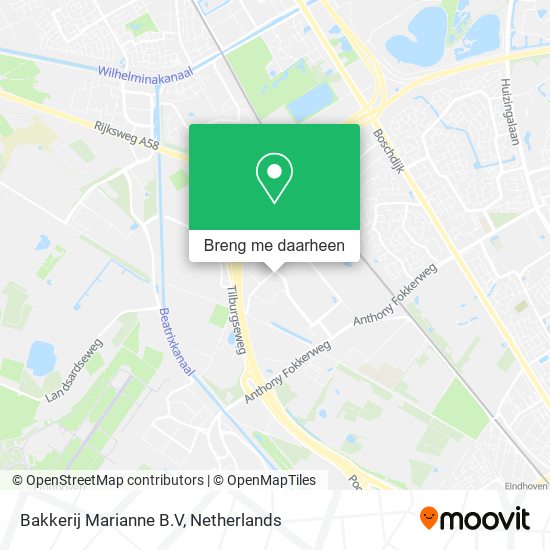 Bakkerij Marianne B.V kaart