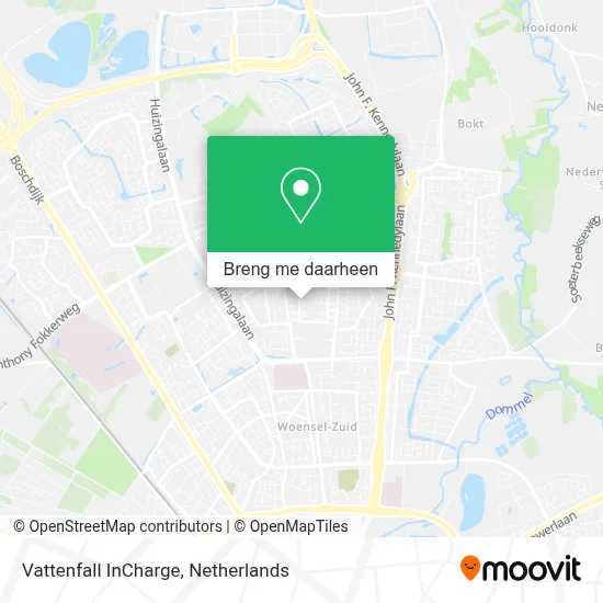 Vattenfall InCharge kaart