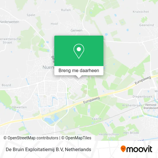 De Bruin Exploitatiemij B.V kaart