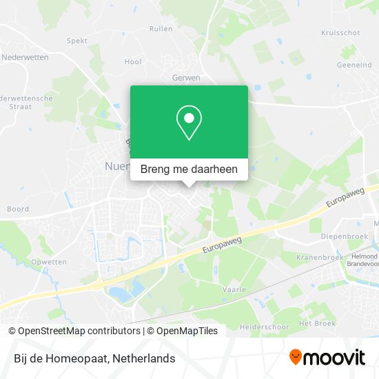 Bij de Homeopaat kaart