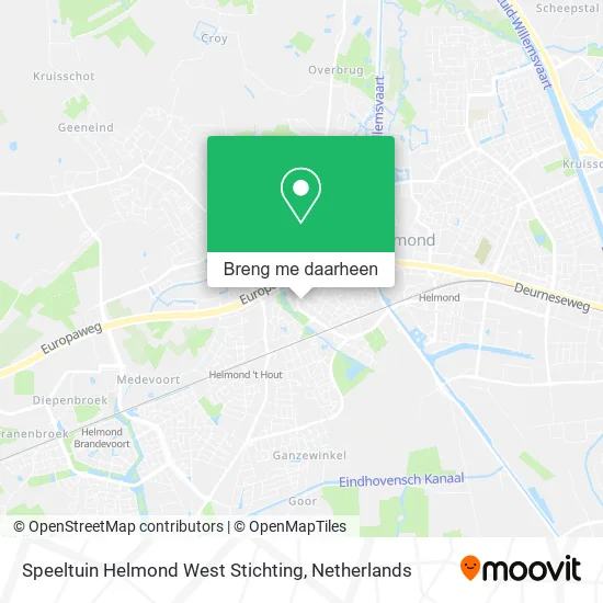 Speeltuin Helmond West Stichting kaart