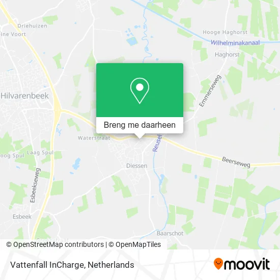 Vattenfall InCharge kaart
