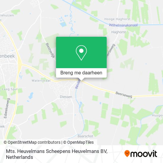 Mts. Heuvelmans Scheepens Heuvelmans BV kaart