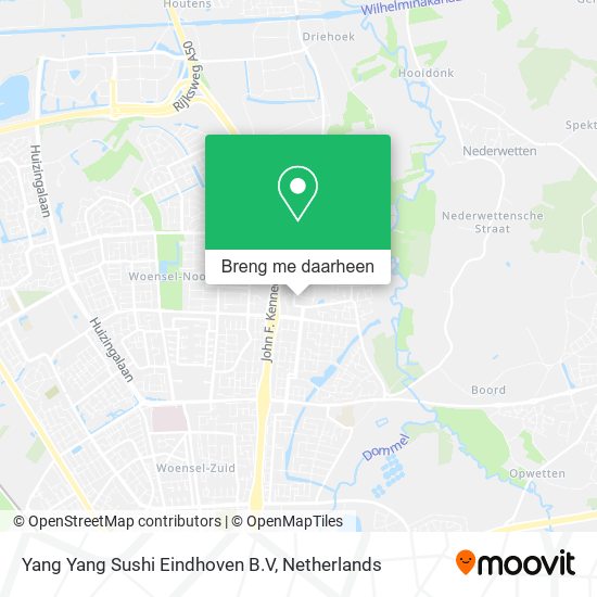 Yang Yang Sushi Eindhoven B.V kaart