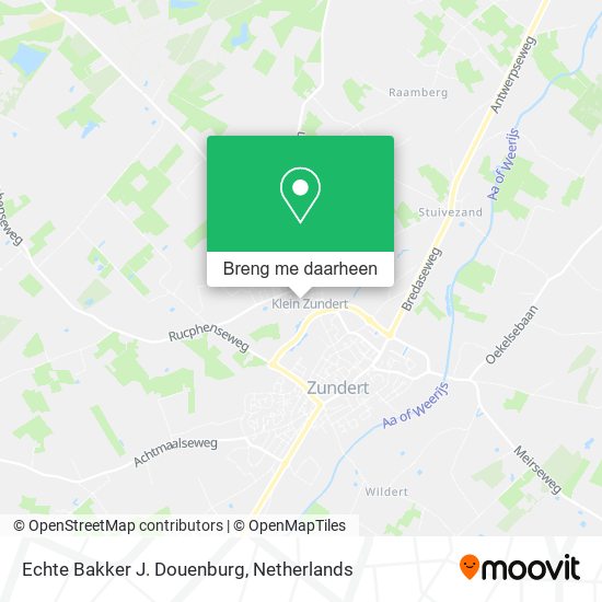 Echte Bakker J. Douenburg kaart