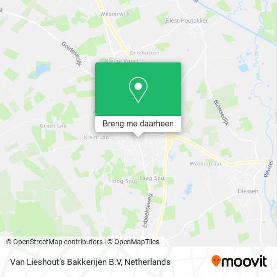 Van Lieshout's Bakkerijen B.V kaart