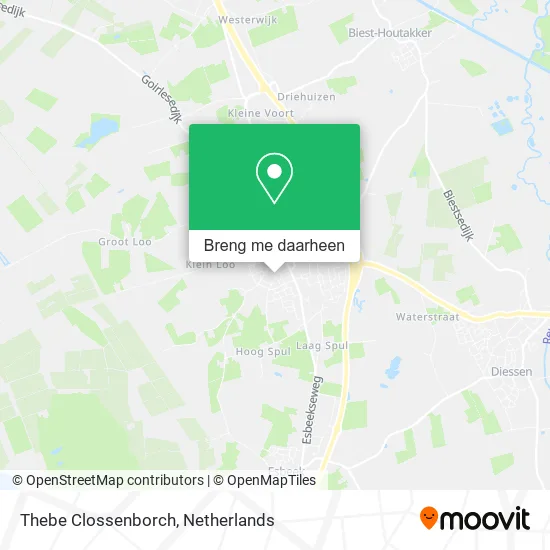 Thebe Clossenborch kaart