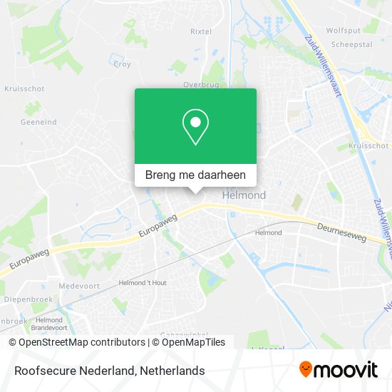Roofsecure Nederland kaart