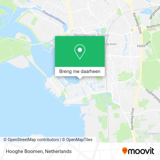 Hooghe Boomen kaart