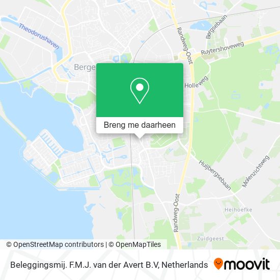 Beleggingsmij. F.M.J. van der Avert B.V kaart