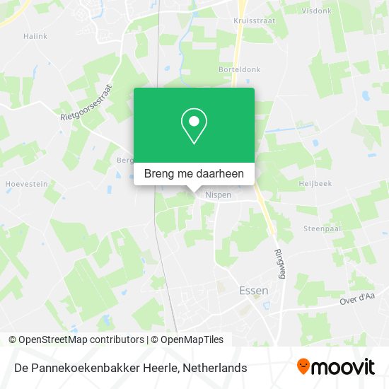 De Pannekoekenbakker Heerle kaart