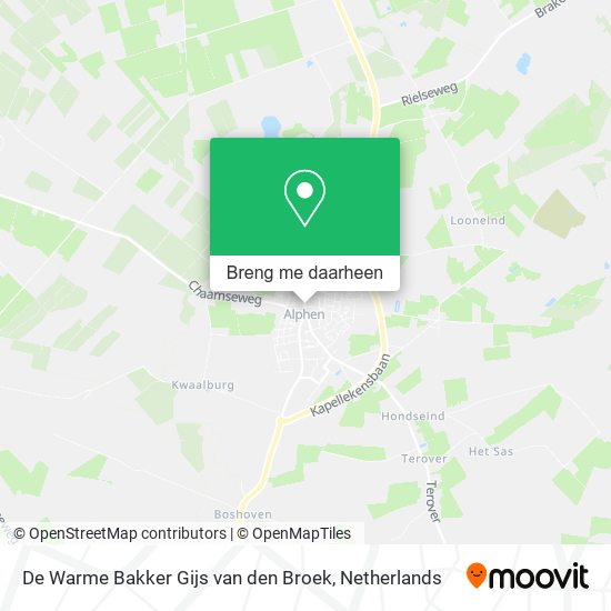 De Warme Bakker Gijs van den Broek kaart