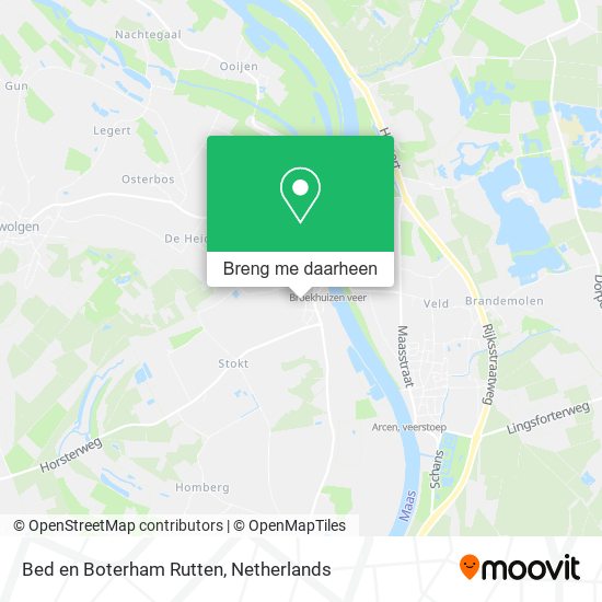 Bed en Boterham Rutten kaart