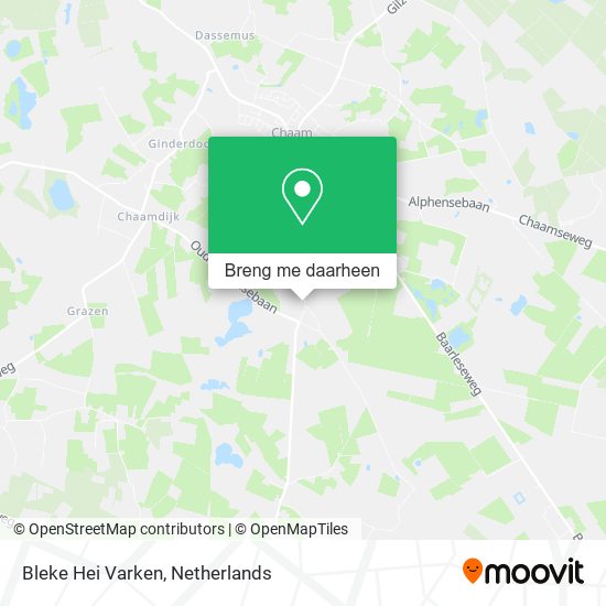 Bleke Hei Varken kaart