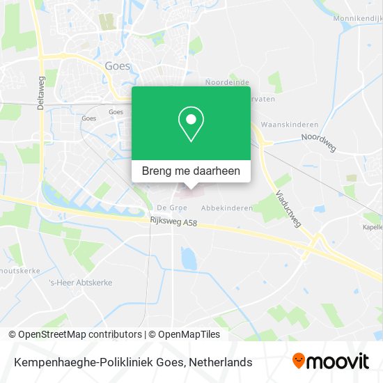Kempenhaeghe-Polikliniek Goes kaart