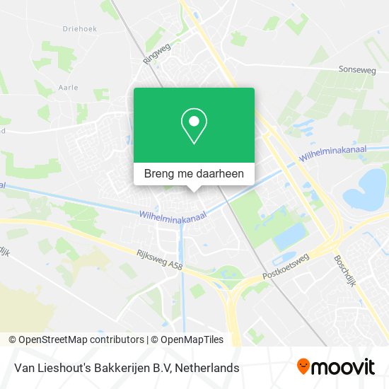 Van Lieshout's Bakkerijen B.V kaart