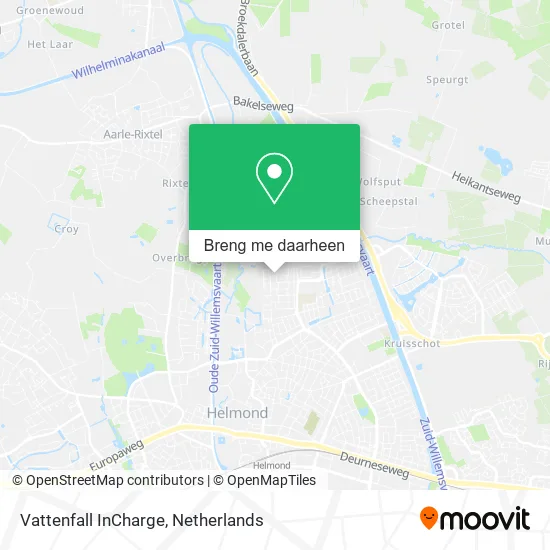 Vattenfall InCharge kaart