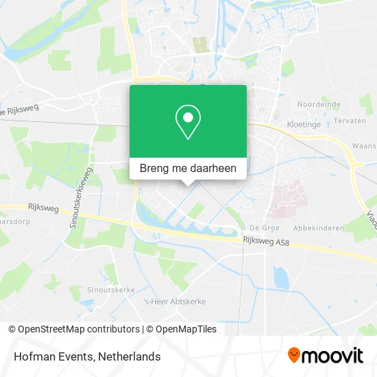 Hofman Events kaart