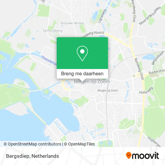 Bergsdiep kaart