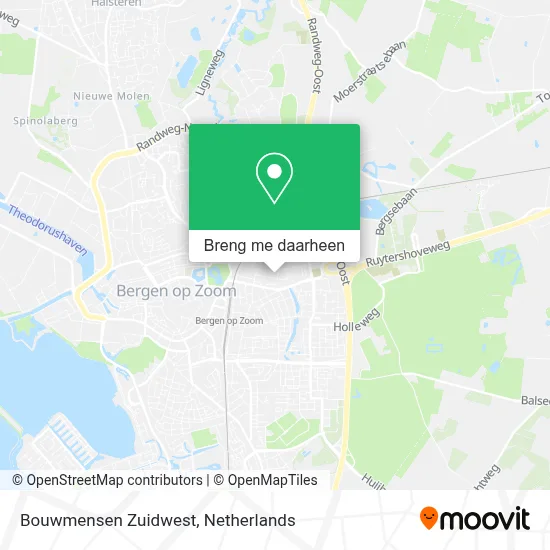 Bouwmensen Zuidwest kaart