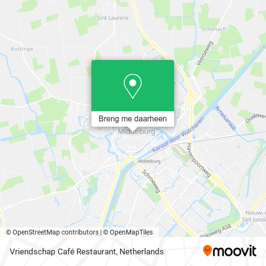 Vriendschap Café Restaurant kaart