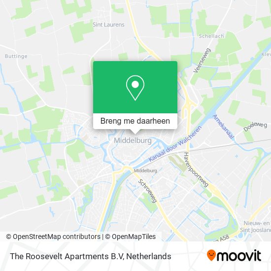 The Roosevelt Apartments B.V kaart